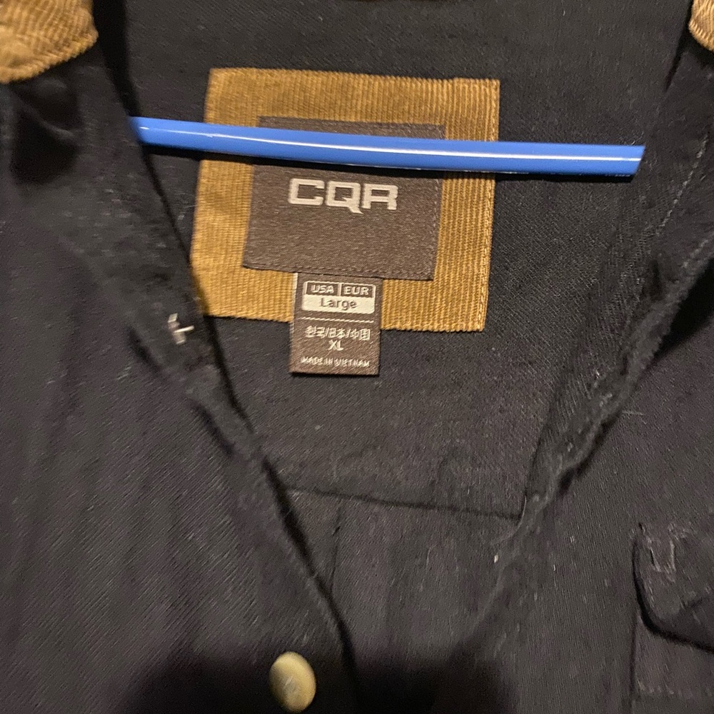 CQR Men's Black Casual Button Down Shirt - Picture 2 of 2